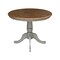 International Concepts Round 36 in Rd Top Pedestal Table, Dining Height, Hickory/Stone, 36 W, 36 L, 29.1 in H, Wood K41-36RT - alternate 2